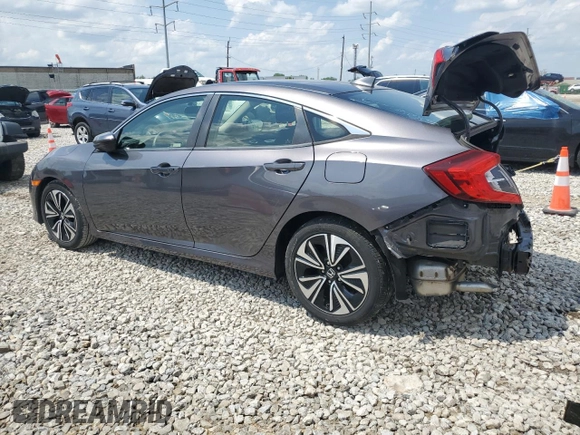 2018 Honda Civic EX-T z VIN JHMFC1F33JX015382, wystawiony jako Copart lot #56544985 z przebiegiem 71 383 mil mil oraz Szkoda całkowita • Salvage title. Historia ofert i sprzedaży dostępna na DreamBid. Obrazek 2.