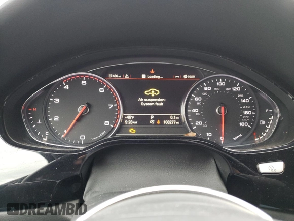 2014 Audi A8 4.0T with VIN WAUR2AFD5EN007518, listed as a Copart auction lot 44523935 with 108,277 mi miles and Salvage title. Bid and sale history available at DreamBid. Image 9.