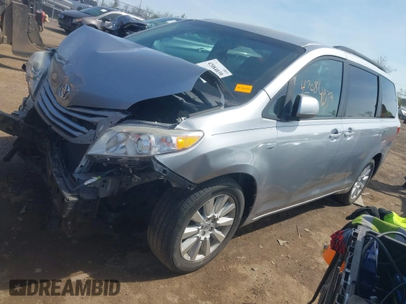 2017 Toyota Sienna LE with VIN 5TDJZ3DC2HS166433, listed as a IAAI auction lot 42084039 with 121,540 mi miles and . Bid and sale history available at DreamBid. Image 18.