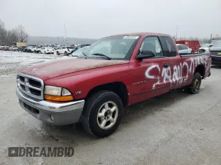 1997 Dodge Dakota with VIN 1B7GL23X9VS223370, listed as a Copart auction lot 43982655 with 195,529 mi miles and Salvage Title. Bid and sale history available at carsss.com. Image 1.