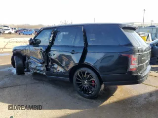 2015 Land Rover Range Rover Supercharged with VIN SALGS3TF7FA209810, listed as a Copart auction lot 44446255 with 91,279 mi miles and Salvage title. Bid and sale history available at DreamBid. Image 2.