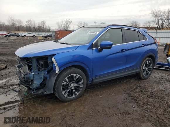 2022 Mitsubishi Eclipse Cross SE with VIN JA4ASWAA0NZ002398, listed as a Copart auction lot 46335975 with 76,116 mi miles and Salvage title. Bid and sale history available at DreamBid. Image 1.