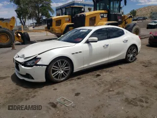 2015 Maserati Ghibli S Q4 z VIN ZAM57RTA0F1143295, wystawiony jako Copart lot #60677585 z przebiegiem 64 903 mil mil oraz Czysty tytuł • Clean title. Historia ofert i sprzedaży dostępna na DreamBid. Obrazek 1.