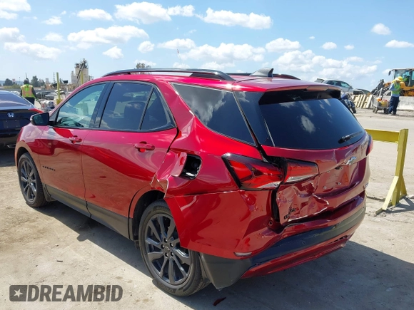 2024 Chevrolet Equinox RS with VIN 3GNAXMEG5RL363141, listed as a IAAI auction lot 41956791 with 10,134 mi miles and . Bid and sale history available at DreamBid. Image 3.