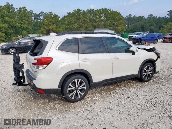 2020 Subaru Forester Limited with VIN JF2SKASC4LH589979, listed as a Copart auction lot 56675725 with 69,104 mi miles and Salvage title. Bid and sale history available at DreamBid. Image 3.