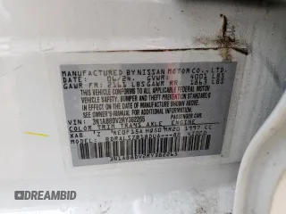 2024 Nissan Sentra SR with VIN 3N1AB8DV2RY382265, listed as a Copart auction lot 58528095 with 20,314 mi miles and Salvage title. Bid and sale history available at DreamBid. Image 12.