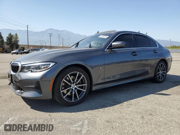 2021 BMW 3 Series 330i with VIN 3MW5R1J06M8C07274, listed as a Copart auction lot 58396505 with Not provided miles and Salvage title. Bid and sale history available at DreamBid. Image 1.