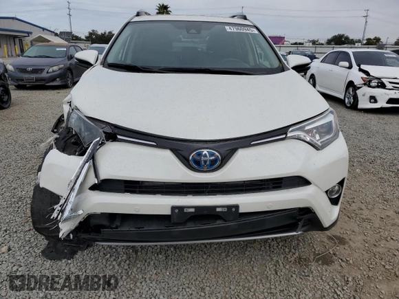 2017 Toyota RAV4 Hybrid Limited with VIN JTMDJREV7HD122608, listed as a Copart auction lot 47960945 with 71,140 mi miles and Salvage Title. Bid and sale history available at carsss.com. Image 5.