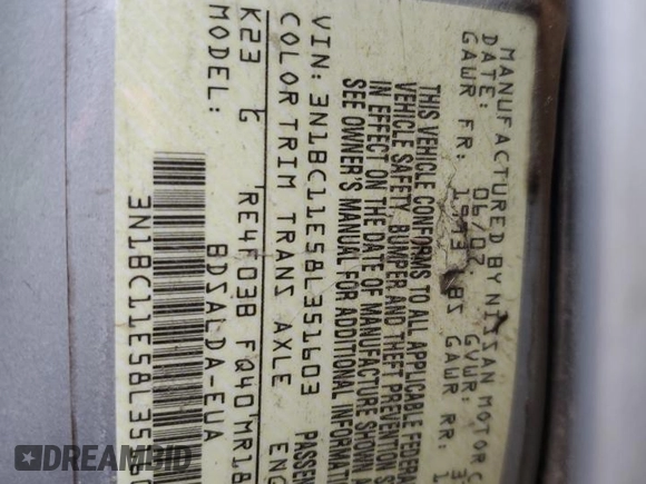 2008 Nissan Versa 1.8 S with VIN 3N1BC11E58L351603, listed as a Copart auction lot 48900765 with 245,000 mi miles and Salvage Title. Bid and sale history available at carsss.com. Image 14.