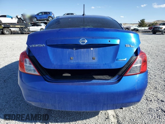 2012 Nissan Versa SL with VIN 3N1CN7APXCL841529, listed as a Copart auction lot 48474995 with 172,518 mi miles and Salvage Title. Bid and sale history available at carsss.com. Image 6.