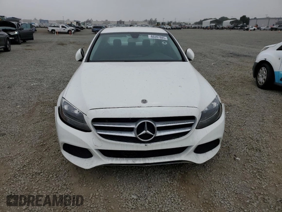 2017 Mercedes-Benz C 300 with VIN 55SWF4JB4HU232306, listed as a Copart auction lot 60287885 with 44,525 mi miles and Salvage title. Bid and sale history available at DreamBid. Image 5.