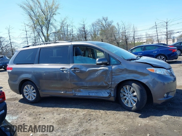 2013 Toyota Sienna XLE with VIN 5TDDK3DC0DS059036, listed as a IAAI auction lot 42069896 with 124,105 mi miles and . Bid and sale history available at DreamBid. Image 13.