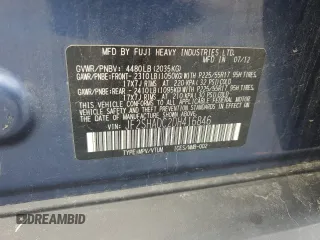 2013 Subaru Forester X Premium with VIN JF2SHADC2DH416846, listed as a Copart auction lot 63089935 with 201,205 mi miles and Salvage title. Bid and sale history available at DreamBid. Image 12.