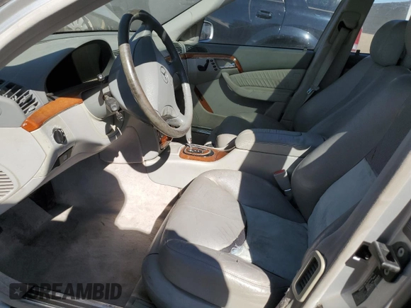 2003 Mercedes-Benz S-Class 4.3L with VIN WDBNG70JX3A319731, listed as a Copart auction lot 47300885 with 0 mi miles and Non Repairable. Bid and sale history available at carsss.com. Image 7.