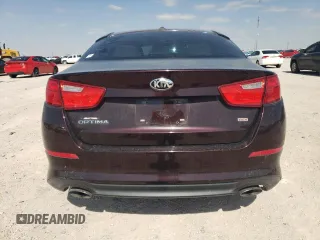 2014 Kia Optima LX with VIN 5XXGM4A76EG337882, listed as a Copart auction lot 53043565 with 98,142 mi miles and Salvage Title. Bid and sale history available at carsss.com. Image 6.