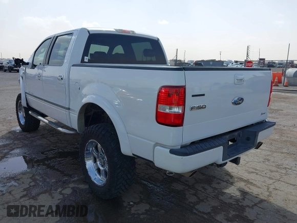 2008 Ford F-150 XLT with VIN 1FTPW145X8FB64762, listed as a IAAI auction lot 41701809 with 57,121 mi miles. Bid and sale history available at carsss.com. Image 3.