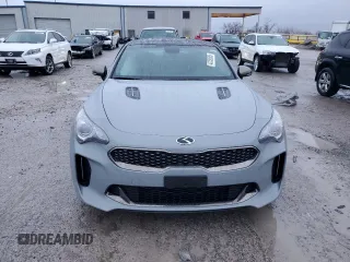 2021 Kia Stinger GT-Line with VIN KNAE15LA0M6091310, listed as a Copart auction lot 43359585 with 47,655 mi miles and Salvage Title. Bid and sale history available at DreamBid. Image 5.