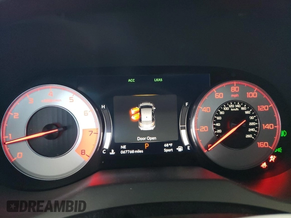 2020 Acura RDX w/A-Spec Pkg with VIN 5J8TC1H69LL017323, listed as a Copart auction lot 62030955 with 67,768 mi miles and Salvage title. Bid and sale history available at DreamBid. Image 9.