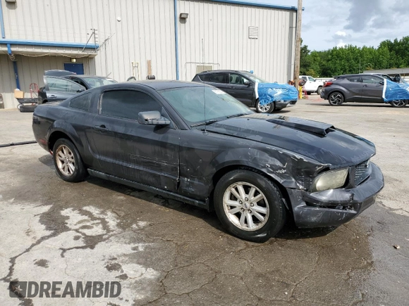2007 Ford Mustang Deluxe with VIN 1ZVFT80N175257982, listed as a Copart auction lot 58766255 with 244,244 mi miles and Salvage title. Bid and sale history available at DreamBid. Image 4.