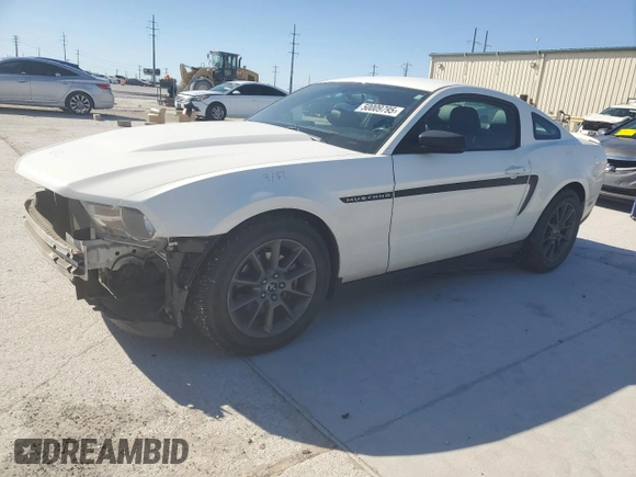 2011 Ford Mustang V6 with VIN 1ZVBP8AM9B5155900, listed as a Copart auction lot 50009795 with 81,051 mi miles and Salvage Title. Bid and sale history available at carsss.com. Image 1.