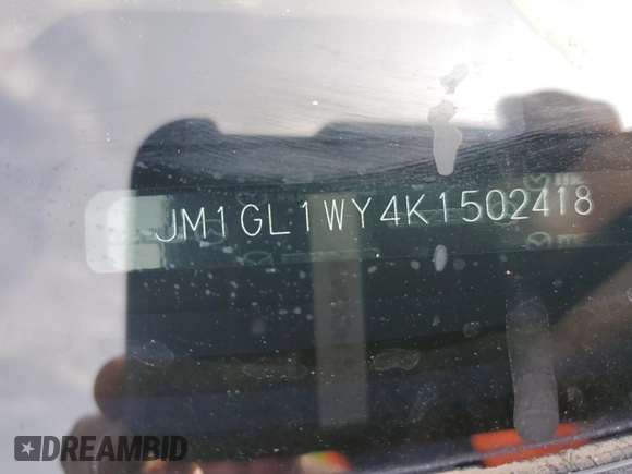 2019 Mazda 6 Grand Touring Reserve with VIN JM1GL1WY4K1502418, listed as a Copart auction lot 53255774 with 50,003 mi miles and Salvage Title. Bid and sale history available at DreamBid. Image 12.