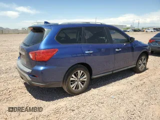 2019 Nissan Pathfinder Platinum with VIN 5N1DR2MM2KC637341, listed as a Copart auction lot 55355925 with 82,808 mi miles and Salvage title. Bid and sale history available at DreamBid. Image 3.