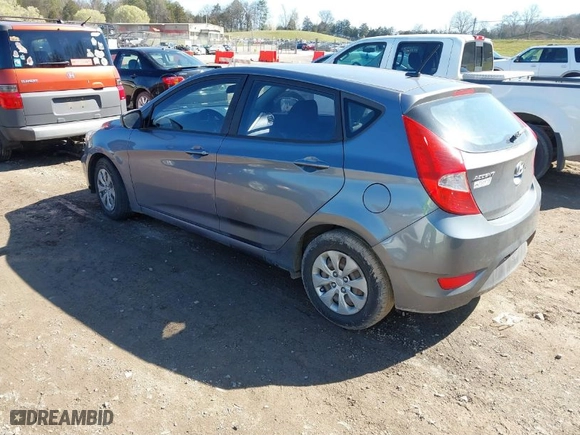 2017 Hyundai Accent SE with VIN KMHCT5AE0HU320057, listed as a IAAI auction lot 41851412 with 159,584 mi miles. Bid and sale history available at carsss.com. Image 3.