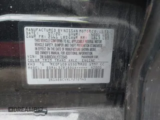 2020 Nissan Sentra SV with VIN 3N1AB8CVXLY272945, listed as a IAAI auction lot 40771835 with 26,589 mi miles. Bid and sale history available at carsss.com. Image 9.