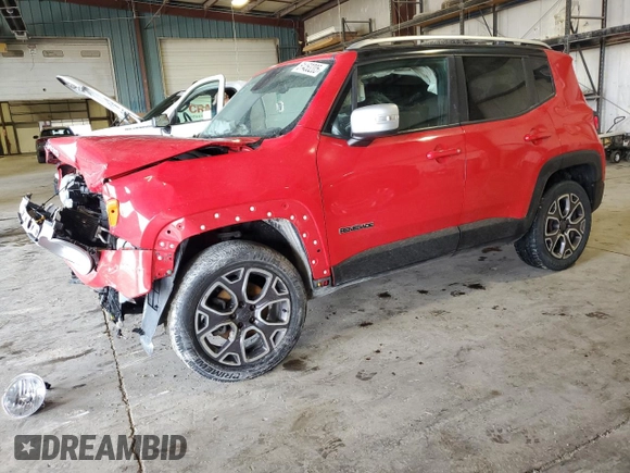 2015 Jeep Renegade Limited with VIN ZACCJBDT0FPB71229, listed as a Copart auction lot 51453205 with 242,903 mi miles and Salvage Title. Bid and sale history available at DreamBid. Image 1.