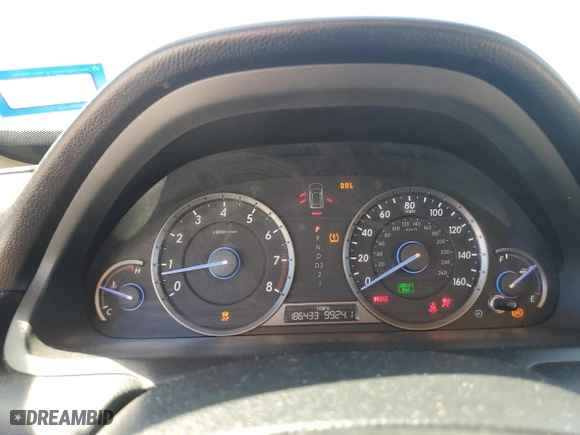 2010 Honda Accord Crosstour EX-L with VIN 5J6TF2H51AL011431, listed as a Copart auction lot 75486454 with 186,433 mi miles and Salvage Title. Bid and sale history available at carsss.com. Image 9.