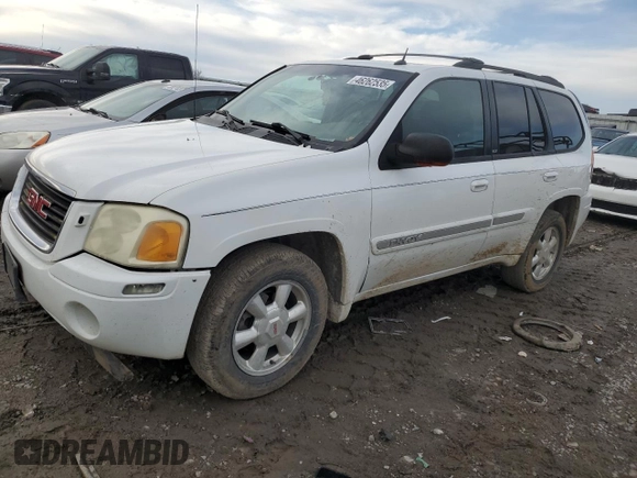 2004 GMC Envoy SLT z VIN 1GKDT13S242171925, wystawiony jako Copart lot #46262535 z przebiegiem 200 396 mil mil oraz Szkoda całkowita • Salvage title. Historia ofert i sprzedaży dostępna na DreamBid. Obrazek 1.