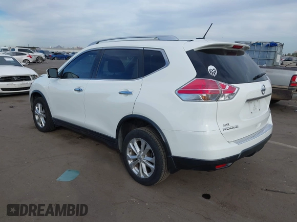 2016 Nissan Rogue SV with VIN KNMAT2MV4GP692858, listed as a IAAI auction lot 41174106 with 85,499 mi miles. Bid and sale history available at carsss.com. Image 3.