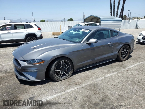 2021 Ford Mustang EcoBoost with VIN 1FA6P8TH2M5127983, listed as a Copart auction lot 61433405 with 52,953 mi miles and Salvage title. Bid and sale history available at DreamBid. Image 1.