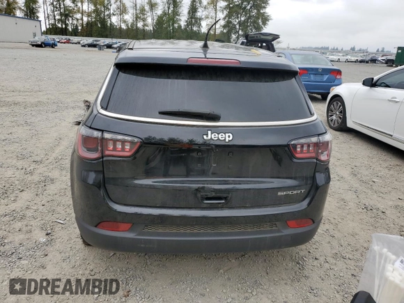 2022 Jeep Compass Sport with VIN 3C4NJCAB6NT112686, listed as a Copart auction lot 69308774 with Not Provided miles and Salvage Title. Bid and sale history available at carsss.com. Image 6.