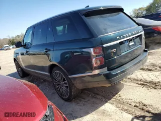 2021 Land Rover Range Rover with VIN SALGS5SE4MA437829, listed as a Copart auction lot 48587515 with 49,304 mi miles and Salvage Title. Bid and sale history available at carsss.com. Image 2.