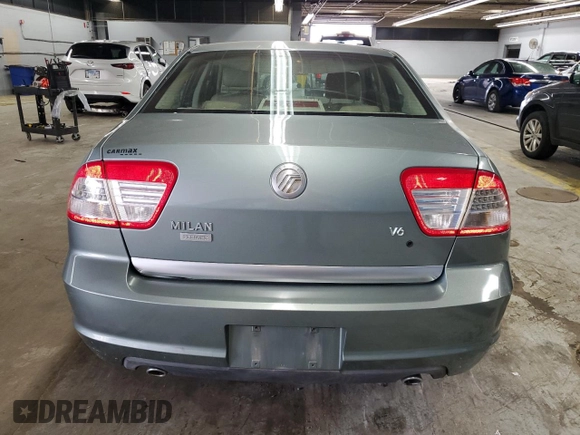 2006 Mercury Milan Premier with VIN 3MEFM08126R646594, listed as a Copart auction lot 64442885 with 126,046 mi miles and Clean title. Bid and sale history available at DreamBid. Image 6.