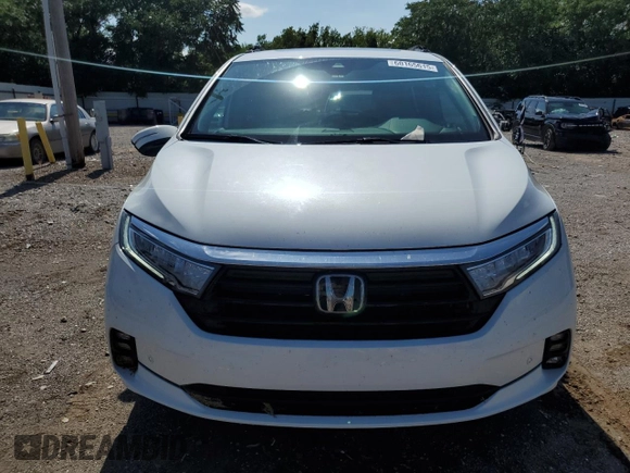2022 Honda Odyssey Elite with VIN 5FNRL6H91NB022604, listed as a Copart auction lot 60165615 with 51,557 mi miles and Salvage title. Bid and sale history available at DreamBid. Image 5.