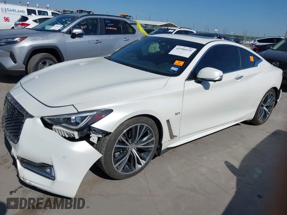 2018 Infiniti Q60 Sport with VIN JN1EV7EK5JM341188, listed as a IAAI auction lot 41990535 with 52,640 mi miles and . Bid and sale history available at DreamBid. Image 17.