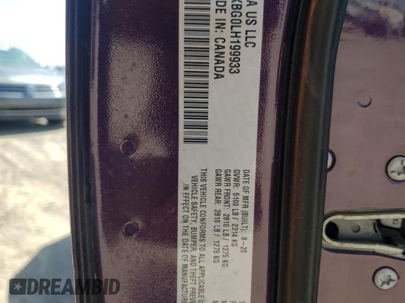 2020 Dodge Charger SXT with VIN 2C3CDXBG0LH199933, listed as a Copart auction lot 53149465 with 55,259 mi miles and Salvage Title. Bid and sale history available at carsss.com. Image 12.