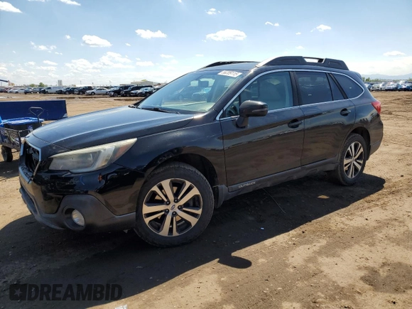 2018 Subaru Outback Limited with VIN 4S4BSENC0J3212282, listed as a Copart auction lot 56209115 with 123,196 mi miles and Salvage title. Bid and sale history available at DreamBid. Image 1.