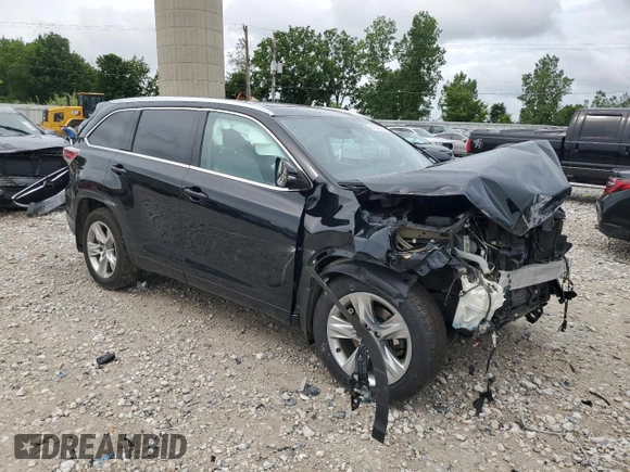 2015 Toyota Highlander Limited с VIN 5TDDKRFH7FS212171, выставлен на аукционе Copart как лот 61343535 с пробегом Не указан миль и Чистый • Clean title. История ставок и продаж доступна на DreamBid. Изображение 4.