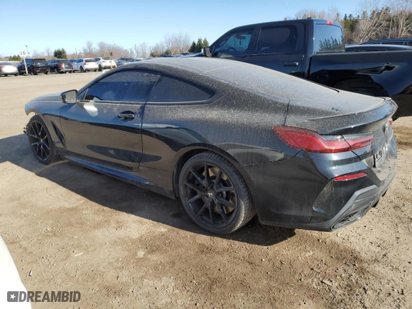 2020 BMW 8 Series M850i xDrive with VIN WBABC4C04LBU96980, listed as a Copart auction lot 48780995 with 76,690 mi miles and Clean Title. Bid and sale history available at carsss.com. Image 2.