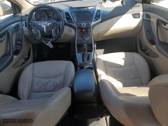 2014 Hyundai Elantra SE with VIN KMHDH4AE0EU145532, listed as a Copart auction lot 52524805 with 180,010 mi miles and Clean Title. Bid and sale history available at carsss.com. Image 8.