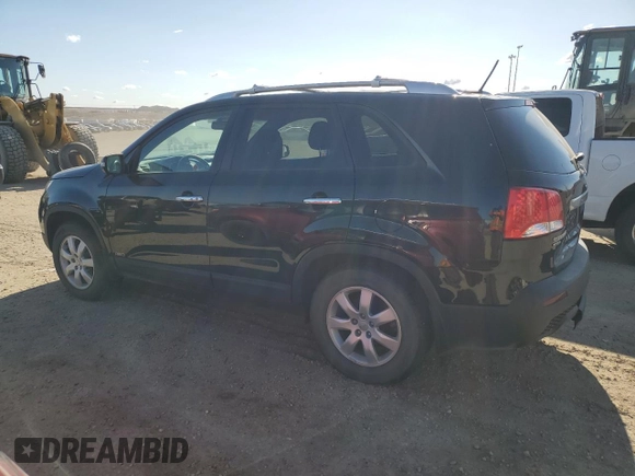 2012 Kia Sorento LX with VIN 5XYKTDA29CG257924, listed as a Copart auction lot 53716185 with 106,850 mi miles and Salvage Title. Bid and sale history available at carsss.com. Image 2.