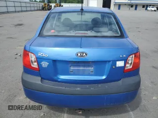 2009 Kia Rio LX with VIN KNADE223696530633, listed as a Copart auction lot 68371794 with 165,505 mi miles and Salvage Title. Bid and sale history available at carsss.com. Image 6.