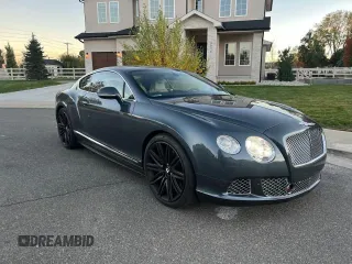 2013 Bentley Continental GT with VIN SCBFC7ZA0DC082776, listed as a Copart auction lot 77605124 with 22,533 mi miles and Clean Title. Bid and sale history available at DreamBid. Image 1.
