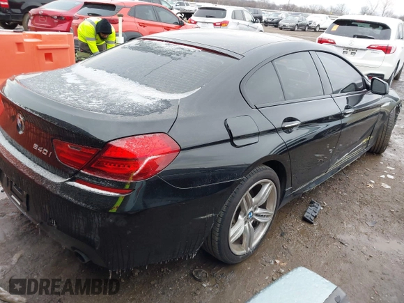 2015 BMW 6 Series 640i with VIN WBA6A0C55FGB53603, listed as a IAAI auction lot 41543996 with 71,046 mi miles and . Bid and sale history available at DreamBid. Image 4.