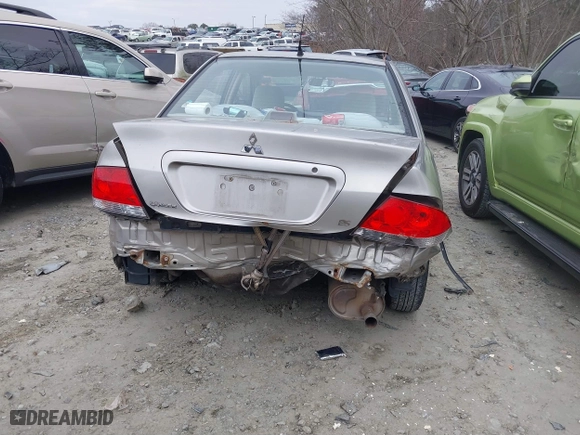 2004 Mitsubishi Lancer ES with VIN JA3AJ26E94U061750, listed as a IAAI auction lot 41262993 with 168,723 mi miles. Bid and sale history available at carsss.com. Image 6.