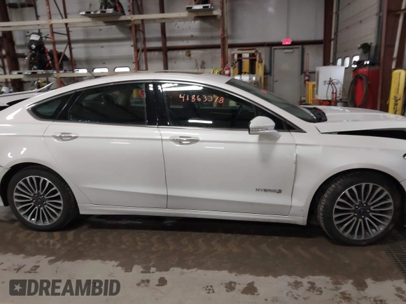 2018 Ford Fusion Titanium with VIN 3FA6P0RU1JR185937, listed as a IAAI auction lot 41863378 with 133,641 mi miles and . Bid and sale history available at DreamBid. Image 14.