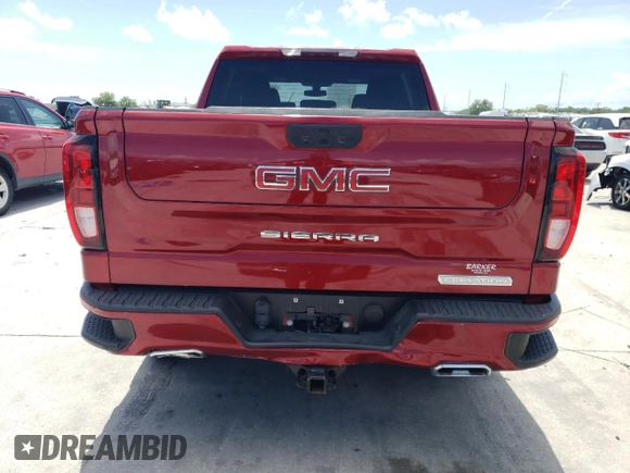 2022 GMC Sierra 1500 Elevation with VIN 3GTU9CET7NG196551, listed as a Copart auction lot 54537325 with 52,870 mi miles and Salvage Title. Bid and sale history available at DreamBid. Image 6.